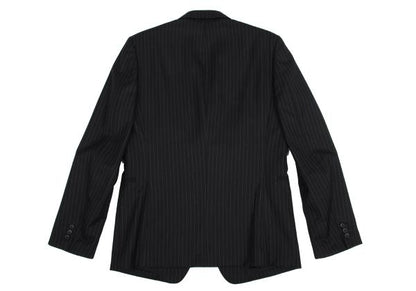 YOHJI YAMAMOTO COSTUME D Wool Chalk Stripe Dark Navy Jacket Size 2