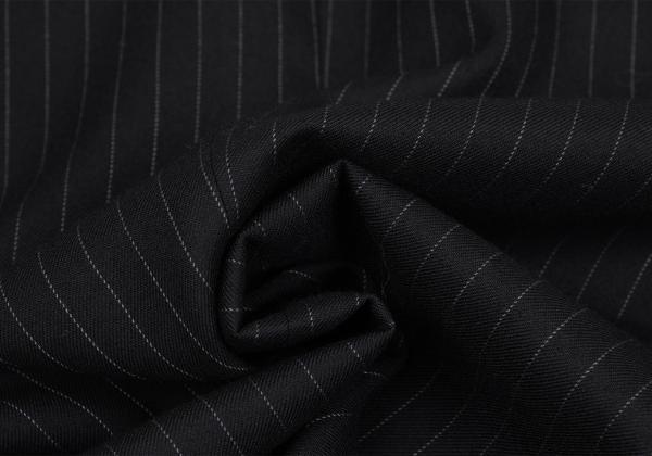 YOHJI YAMAMOTO COSTUME D Wool Chalk Stripe Dark Navy Jacket Size 2