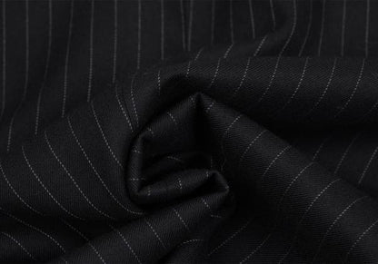 YOHJI YAMAMOTO COSTUME D Wool Chalk Stripe Dark Navy Jacket Size 2