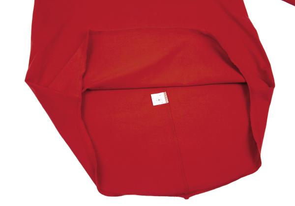 S'YTE Cotton Raw Hem Round Long Sleeve Shirt Red Size M