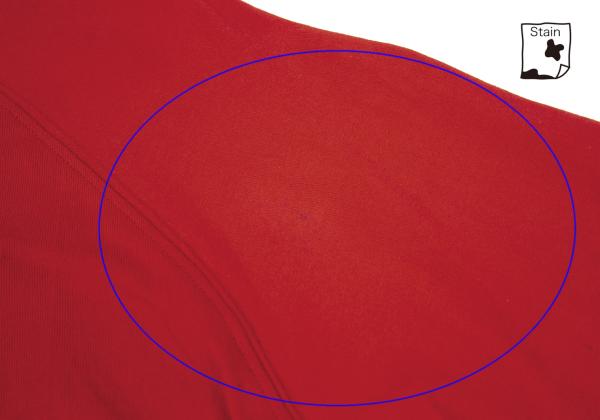 S'YTE Cotton Raw Hem Round Long Sleeve Shirt Red Size M