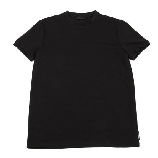EMPORIO ARMANI Design Woven T-Shirt Black Size L
