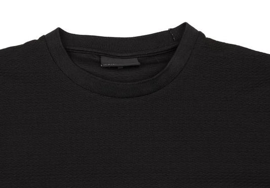 EMPORIO ARMANI Design Woven T-Shirt Black Size L