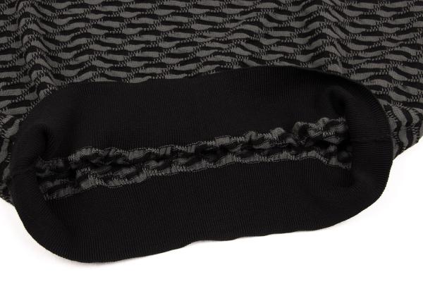 EMPORIO ARMANI Cotton Design Weave Rib Knit Gray Size L