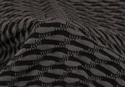 EMPORIO ARMANI Cotton Design Weave Rib Knit Gray Size L