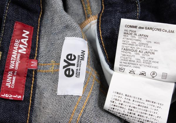 Levi's x eye JUNYA WATANABE MAN Back Check Patch Jeans Indigo Size M
