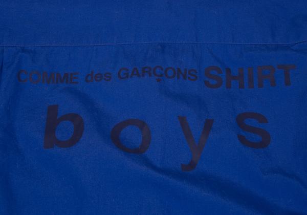 COMME des GARCONS SHIRT boys Blue Back Logo Shirt Size X