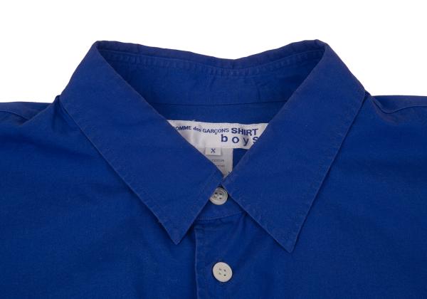 COMME des GARCONS SHIRT boys Blue Back Logo Shirt Size X