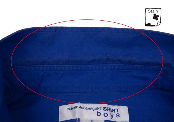 COMME des GARCONS SHIRT boys Blue Back Logo Shirt Size X