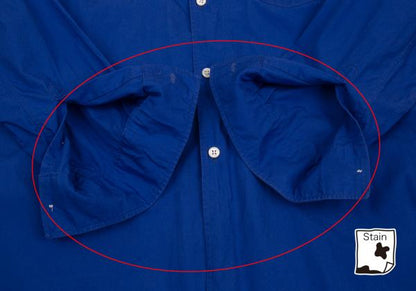 COMME des GARCONS SHIRT boys Blue Back Logo Shirt Size X