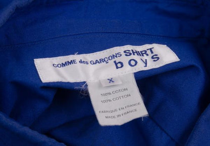 COMME des GARCONS SHIRT boys Blue Back Logo Shirt Size X