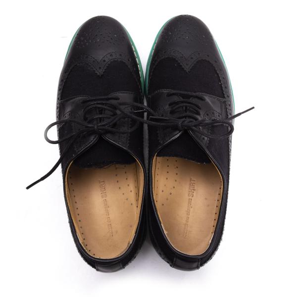 THE GENERIC MAN x COMME des GARCONS SHIRT Leather Shoes Black Size 26cm