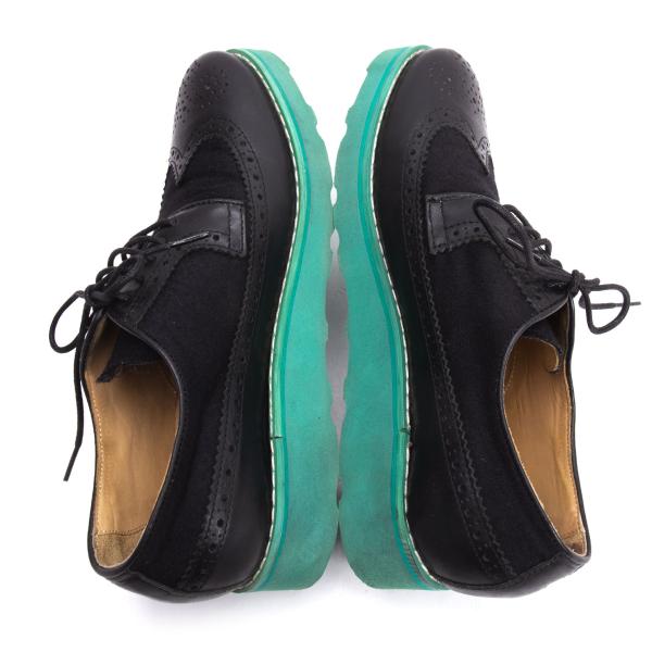 THE GENERIC MAN x COMME des GARCONS SHIRT Leather Shoes Black Size 26cm