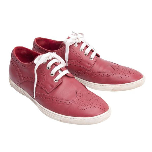 JUNYA WATANABE MAN x Tricker's Wingtip Shoes Red Size 26cm