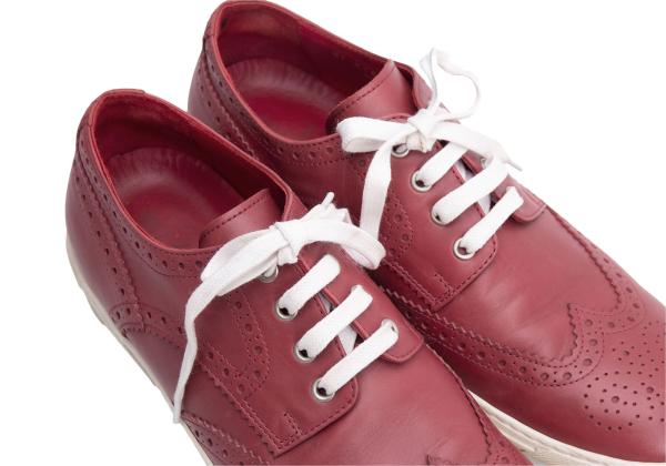 JUNYA WATANABE MAN x Tricker's Wingtip Shoes Red Size 26cm