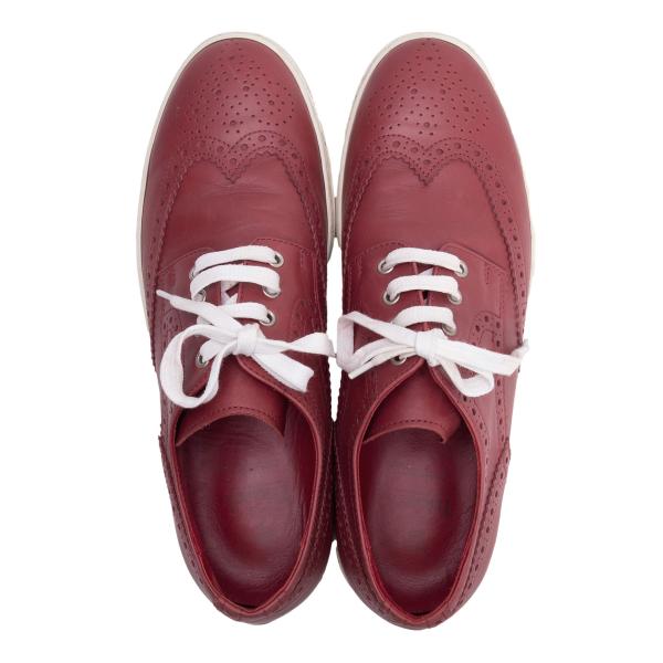 JUNYA WATANABE MAN x Tricker's Wingtip Shoes Red Size 26cm