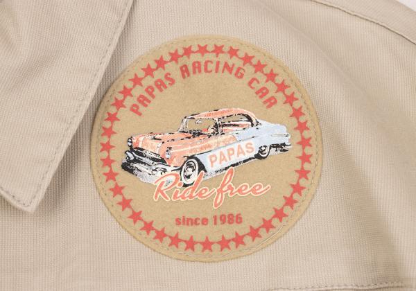 Papas VEGAS JEANS Cotton Stretch Car Jacket Beige Size 48M