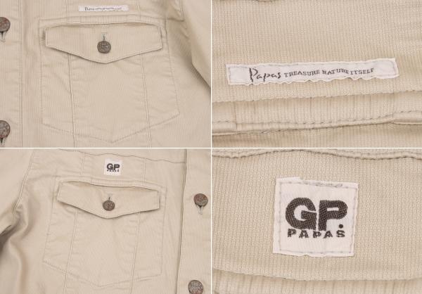 Papas VEGAS JEANS Cotton Stretch Car Jacket Beige Size 48M