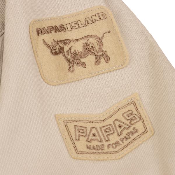 Papas VEGAS JEANS Cotton Stretch Car Jacket Beige Size 48M