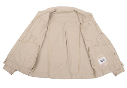 Papas VEGAS JEANS Cotton Stretch Car Jacket Beige Size 48M