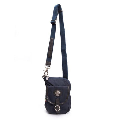 Orobianco Papas Collab Metal Patch Flap Pocket Bag Navy