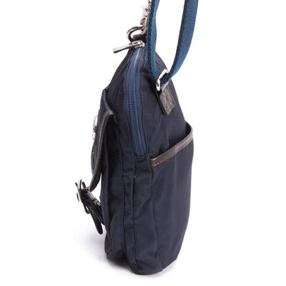 Orobianco Papas Collab Metal Patch Flap Pocket Bag Navy