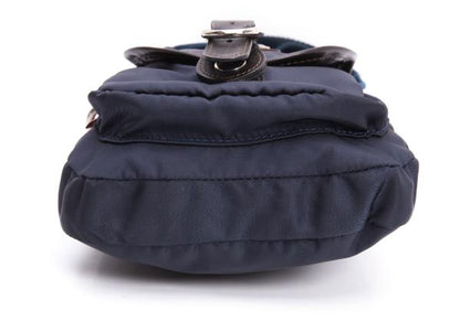 Orobianco Papas Collab Metal Patch Flap Pocket Bag Navy