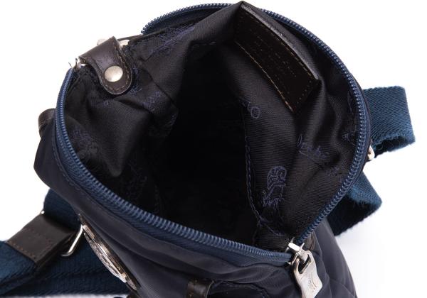 Orobianco Papas Collab Metal Patch Flap Pocket Bag Navy