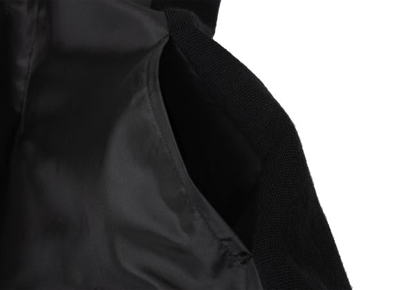 COMME des GARCONS Frayed Ruffle Knit Midi Dress Black Size L