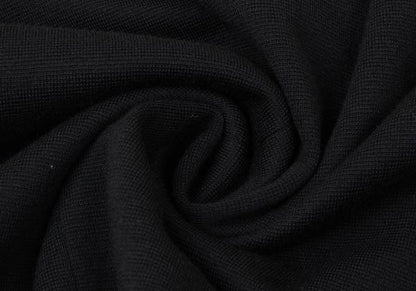 COMME des GARCONS Frayed Ruffle Knit Midi Dress Black Size L