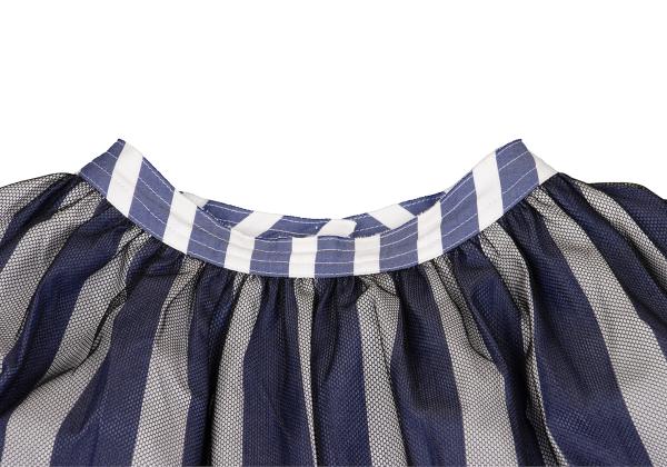 TAKESHI KOSAKA by Y's Pink Label Tulle Stripe Blouse Size 2