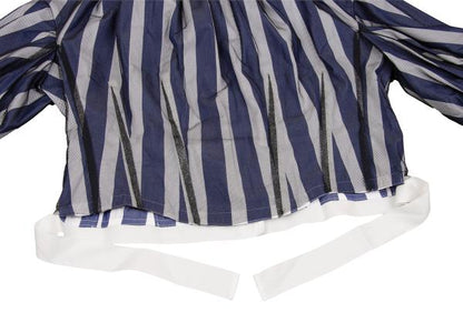 TAKESHI KOSAKA by Y's Pink Label Tulle Stripe Blouse Size 2
