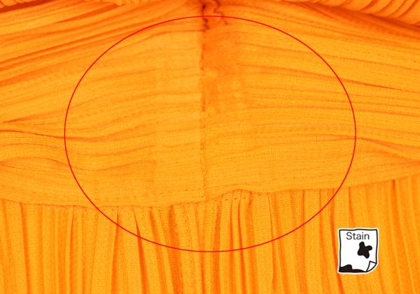 PLEATS PLEASE Pleated Double Zip Hoodie Orange Size 3