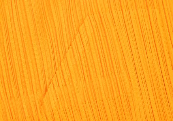 PLEATS PLEASE Pleated Double Zip Hoodie Orange Size 3