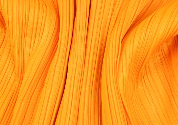PLEATS PLEASE Pleated Double Zip Hoodie Orange Size 3