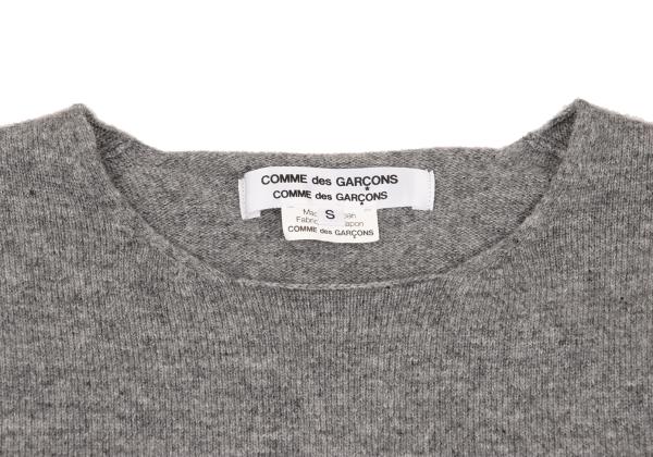 COMME des GARCONS Wool Blend Color Block Sweater Gray Size S