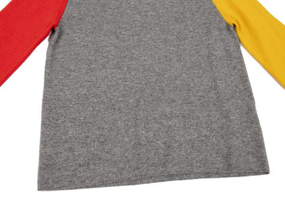 COMME des GARCONS Wool Blend Color Block Sweater Gray Size S