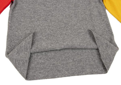 COMME des GARCONS Wool Blend Color Block Sweater Gray Size S