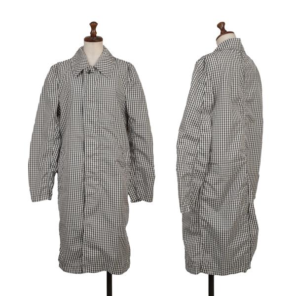 COMME des GARCONS Gingham Check Puckering Coat BW Size S