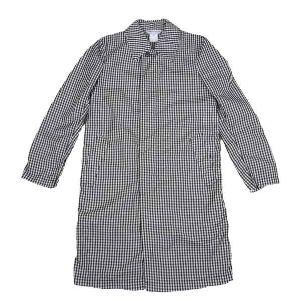 COMME des GARCONS Gingham Check Puckering Coat BW Size S