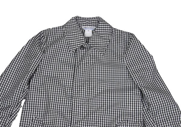 COMME des GARCONS Gingham Check Puckering Coat BW Size S