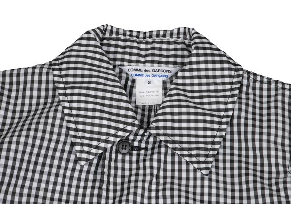 COMME des GARCONS Gingham Check Puckering Coat BW Size S