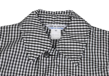 COMME des GARCONS Gingham Check Puckering Coat BW Size S