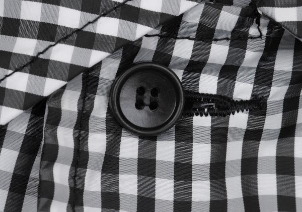 COMME des GARCONS Gingham Check Puckering Coat BW Size S