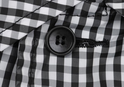 COMME des GARCONS Gingham Check Puckering Coat BW Size S