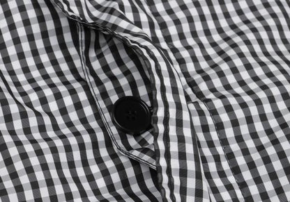 COMME des GARCONS Gingham Check Puckering Coat BW Size S