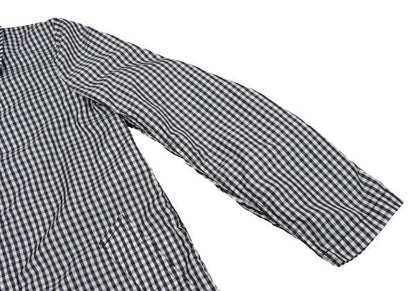 COMME des GARCONS Gingham Check Puckering Coat BW Size S