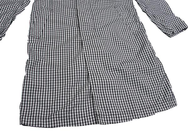 COMME des GARCONS Gingham Check Puckering Coat BW Size S