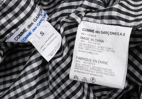 COMME des GARCONS Gingham Check Puckering Coat BW Size S
