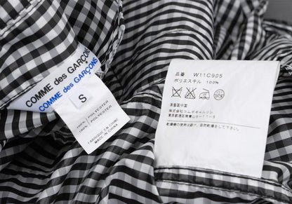 COMME des GARCONS Gingham Check Puckering Coat BW Size S
